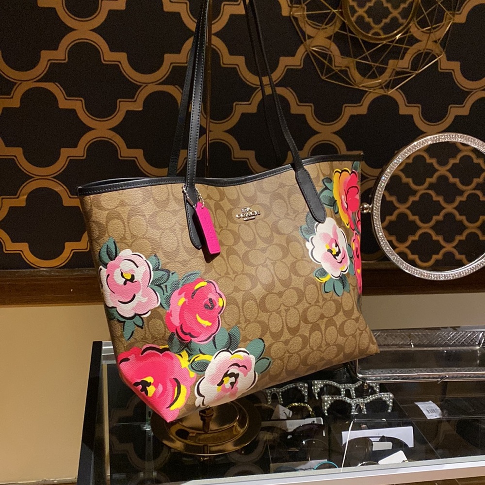 Coach SV/Khaki Multi Tote